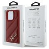 Karl Lagerfeld KLHCP16LPQDSMGR iPhone16 Pro 6.3 czerwony/red hardcase Quilted Signature